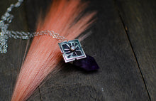 Load image into Gallery viewer, Amethyst Crystal Point with Opal - Talisman B