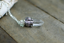 Load image into Gallery viewer, Himalayan Quartz Crystal Necklace in Sterling Silver