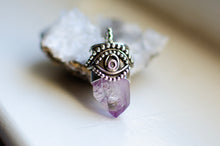 Load image into Gallery viewer, Veracruz Amethyst Evil Eye Necklace