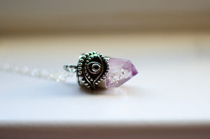 Veracruz Amethyst Evil Eye Necklace