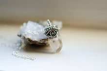 Load image into Gallery viewer, Evil Eye Phantom Quartz Pendant