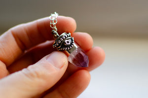 Veracruz Amethyst Evil Eye Necklace