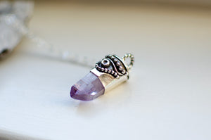 Veracruz Amethyst Evil Eye Necklace