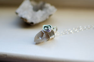 Evil Eye Phantom Quartz Pendant