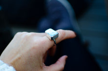 Load image into Gallery viewer, Larimar Sterling Silver Ring - Size 8 - 8 1/4