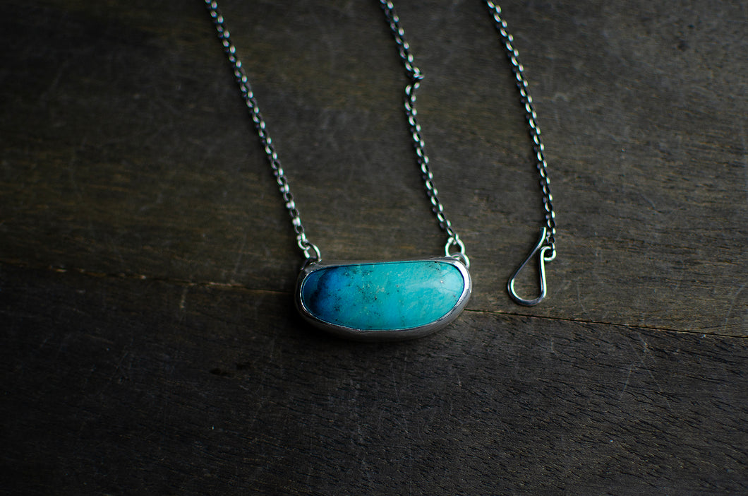 Kingman Turquoise Sterling Silver Necklace