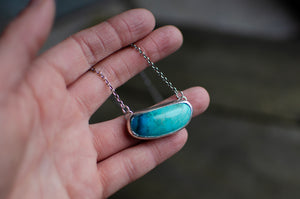 Kingman Turquoise Sterling Silver Necklace