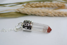 Load image into Gallery viewer, Phantom Quartz with Hematite Crystal Point Talisman