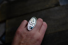 Load image into Gallery viewer, Inlay Snake Ring - Size 8