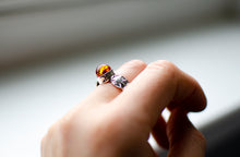 Load image into Gallery viewer, Amber Ring Stacker - Size 7
