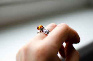 Amber Ring Stacker - Size 7