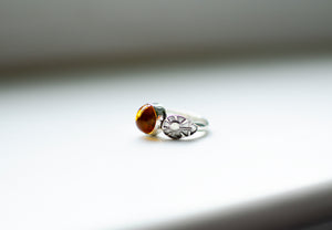 Amber Ring Stacker - Size 7