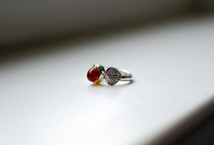 Amber Ring Stacker - Size 9