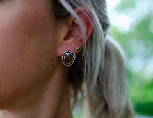 Load image into Gallery viewer, Golden Sunstone Stud Earrings. - schilverjewelry